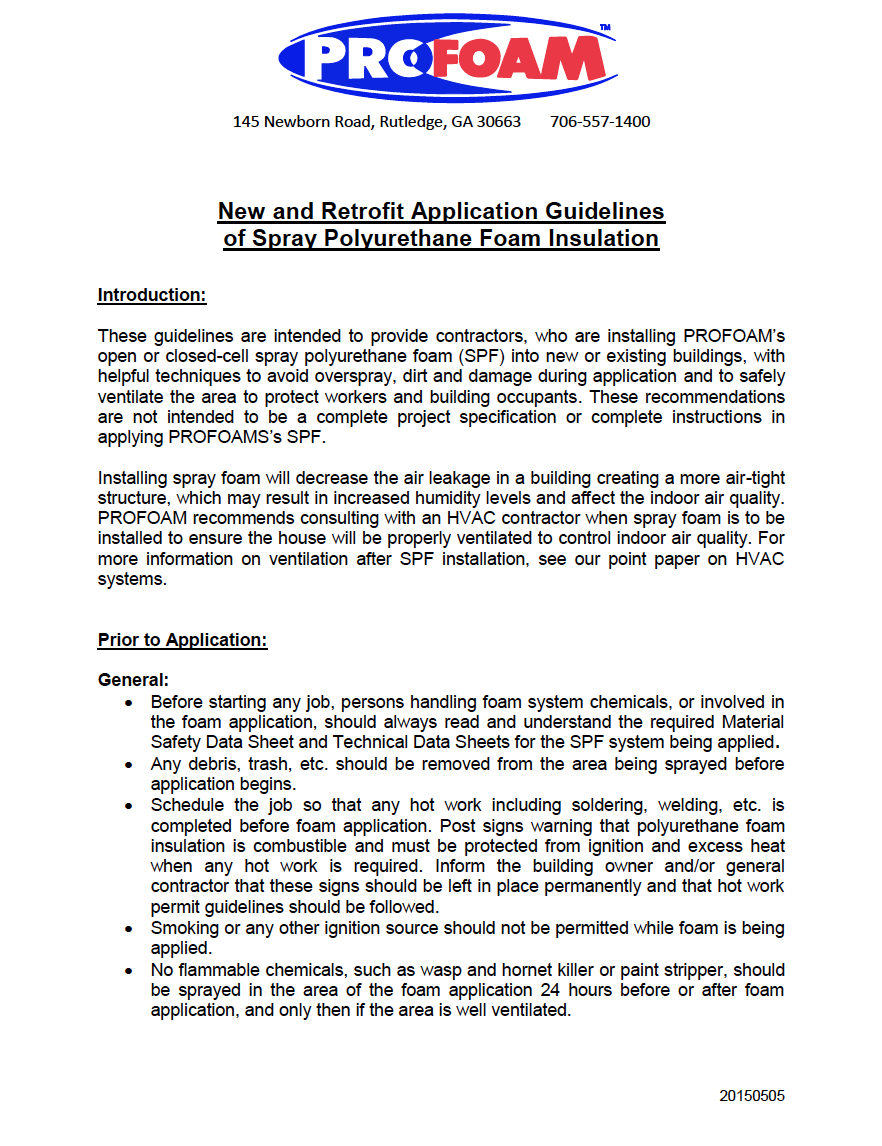 15b-PROFOAM New and Retrofit Application Guidelines 05052015