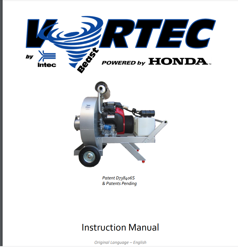 Vortec "Beast" Vacuum System Manual