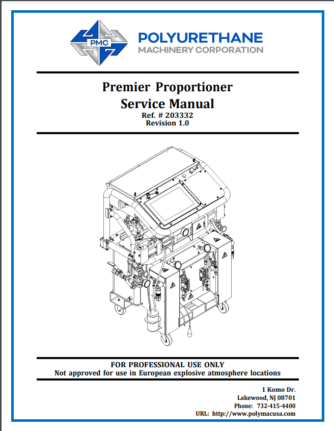 PMC Premier Proportioner Service Manual