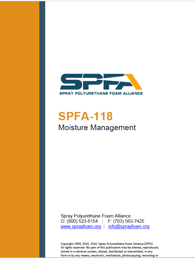 SPFA -118 Moisture Managment