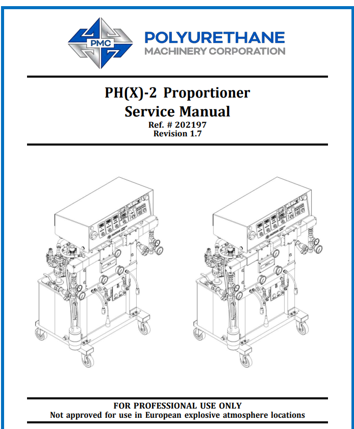 PMC PH(X)-2 Proportioner Service Manual