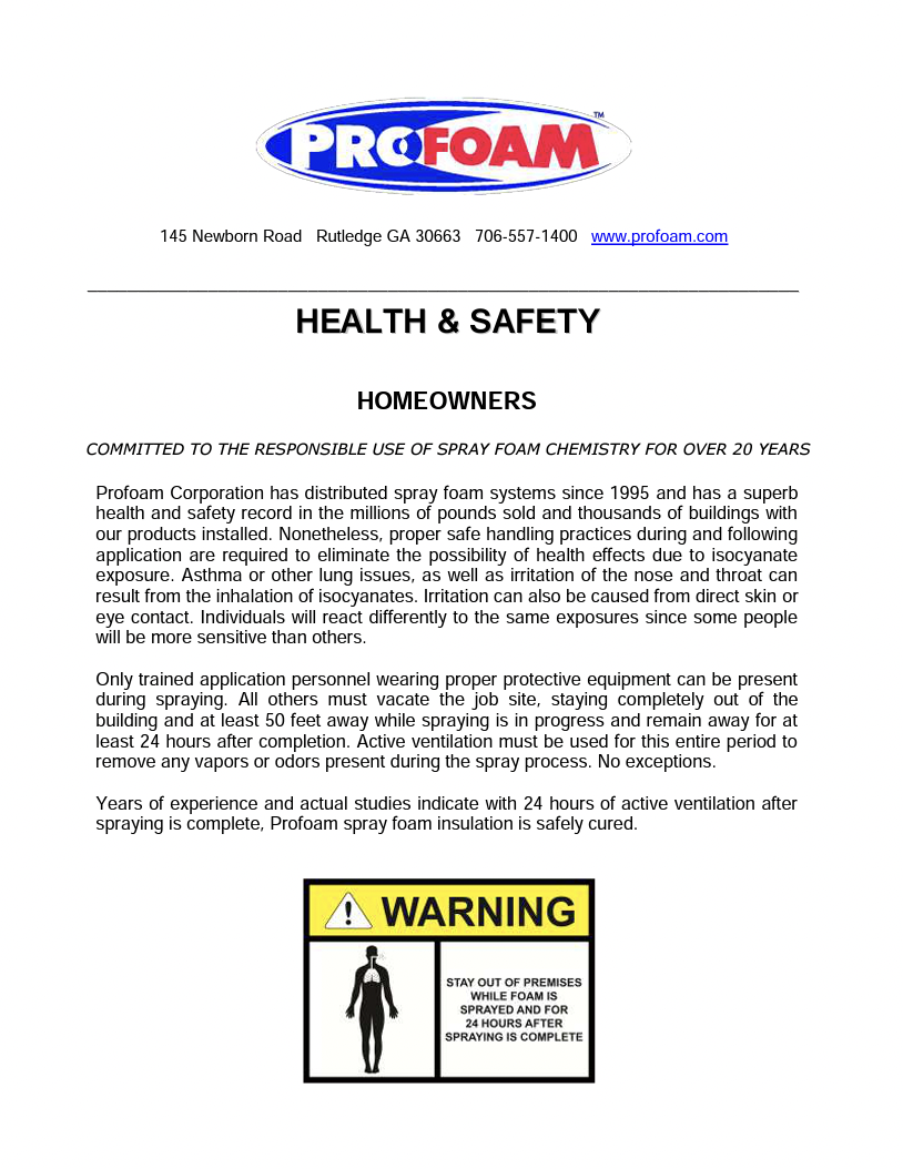 10a-PROFOAM_Health & Safety Bulletin