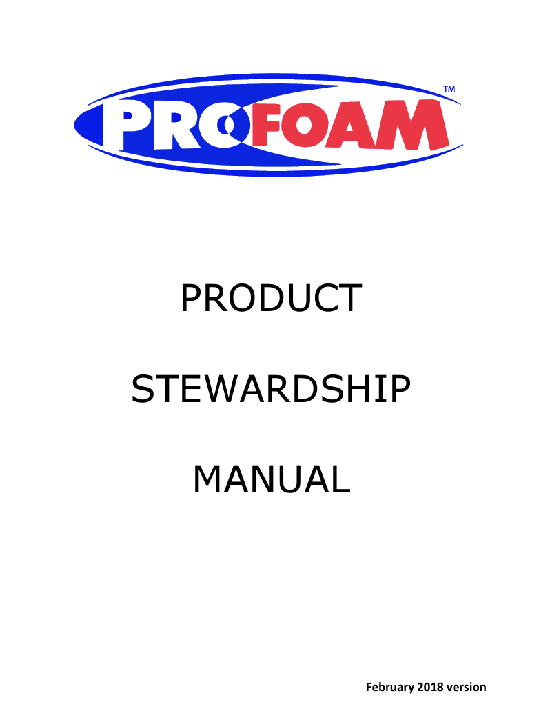 ProFoam_PSM_CoverPage_Feb2018