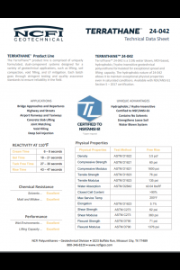 NCFI Terrathane 24-042 Technical Data Sheet (TDS)