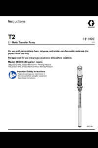Graco T2 Transfer Pump Manual