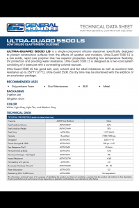 General Coatings Ultra-Guard 5500 LS Technical Data Sheet (TDS)