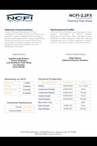 NCFI Strata-Fill 24-023 Technical Data Sheet (TDS)