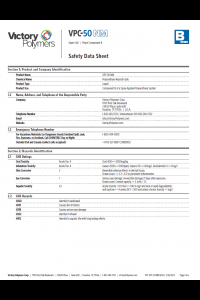 VPC 50 NM HY B Side Safety Data Sheet (SDS)