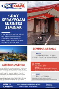 Profoam One-Day Spray Foam Business Seminar