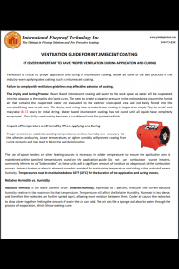 Ventilation Guide For Intumescent Coating