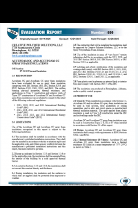 Accufoam Open Cell and Closed Cell Evaluation Report-699