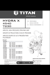 Titan Hydra X Service Manual