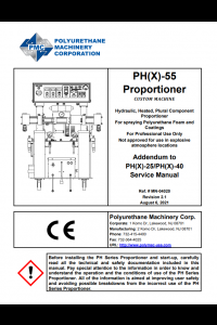 PH(X) 55 Proportioner Service Manual