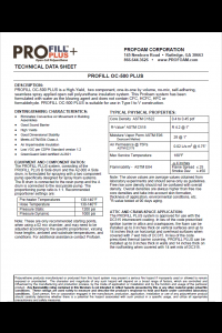 ProFill OC Plus Technical Data Sheet (TDS)