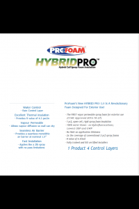 Elastochem Hybrid Pro 1# Foam Technical Data Sheet (TDS)