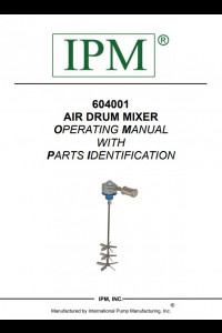 IPM Drum Mixer Operating Manual