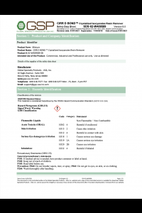 CIRR D BOND Safety Data Sheet (SDS)