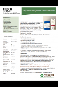 CIRR D BOND Technical Data Sheet (TDS)