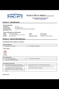 NCFI 11-035 Safety Data Sheet (SDS)