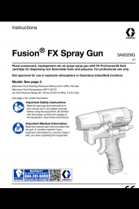 Graco Fusion FX Spray Gun Manual
