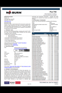 No-Burn Plus ThB Technical Data Sheet ( TDS)