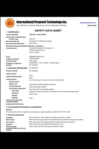 DC-315 Safety Data Sheet (SDS)