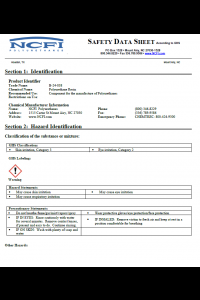 NCFI B-24-038 Safety Data Sheet (SDS)