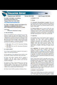 Flame Control 60-60A Evaluation Report-ER 596