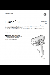 Graco Fusion CS Spray Gun Manual