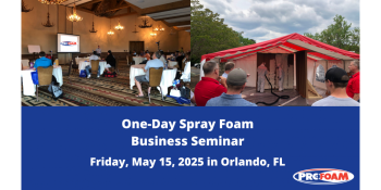 One Day Spray Foam Seminar -Orlando, FL-$149 per person