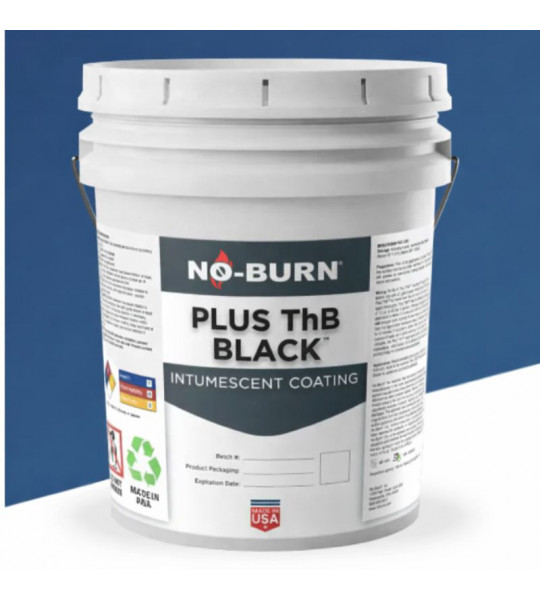No-Burn Plus ThB Intumescent Coating , 5 Gallons, Black