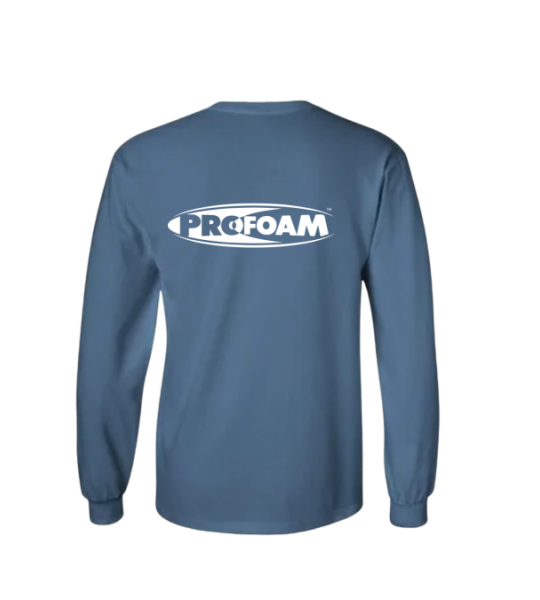 Profoam Shirt- Long Sleeve- XL-Indigo Blue