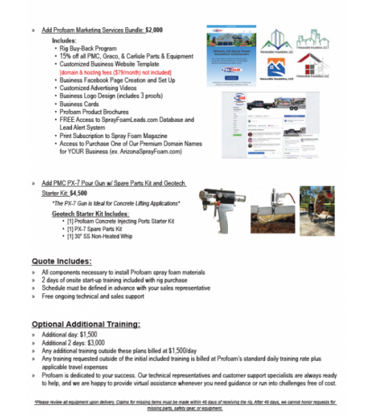 16' Core Series PMC PH-2 19kw Gas Generator Powered Spray Rig