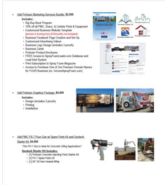 16' Core Series PMC PH-2 18kw Gas Generator Powered Spray Rig