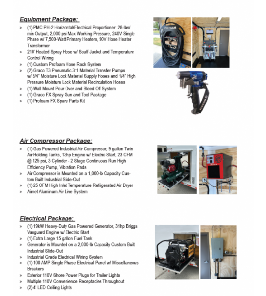 18’ Performance Series PMC PH-2 Front Slider 19kw Gas Generator Powered Spray Rig