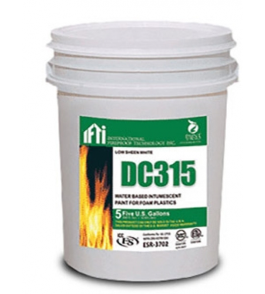 DC-315 Intumescent Coating Thermal Barrier, 5 Gallons, Black