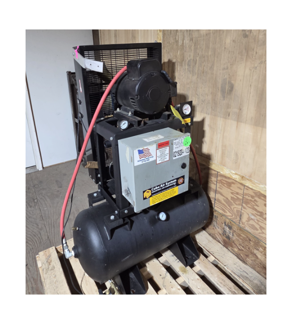 Used CAS Air Compressor, 230 Volt, 5hp-SN: 021920-0423