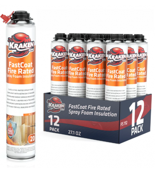Kraken FastCoat Insulation Spray Foam Insulation-12 per Case
