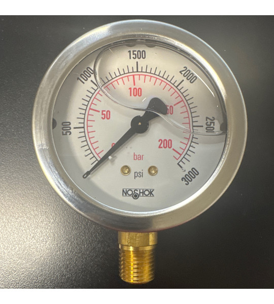 PMC Pressure Gauge, 0-3000 psi