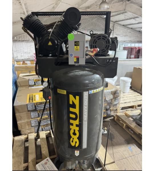 Used Schulz 7.5hp 3 Phase Air Compressor