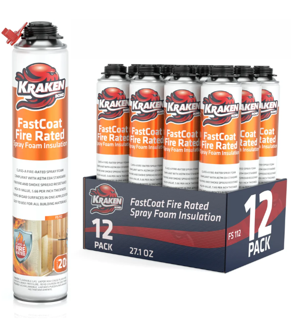 Kraken FastCoat Insulation Spray Foam Insulation-12 per Case