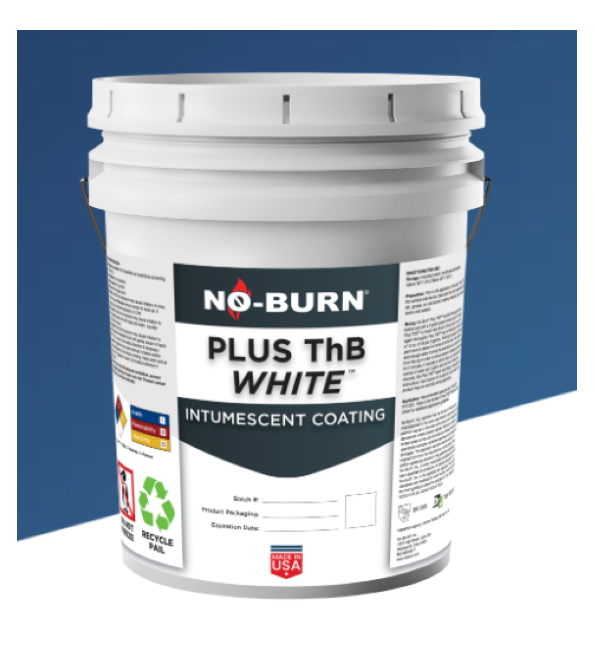 No-Burn Plus ThB Intumescent Coating , 5 gallons, White
