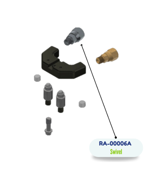 PMC Swivel 1/8 NPT x #5 Jic, AP2/Xtreme/PX-7