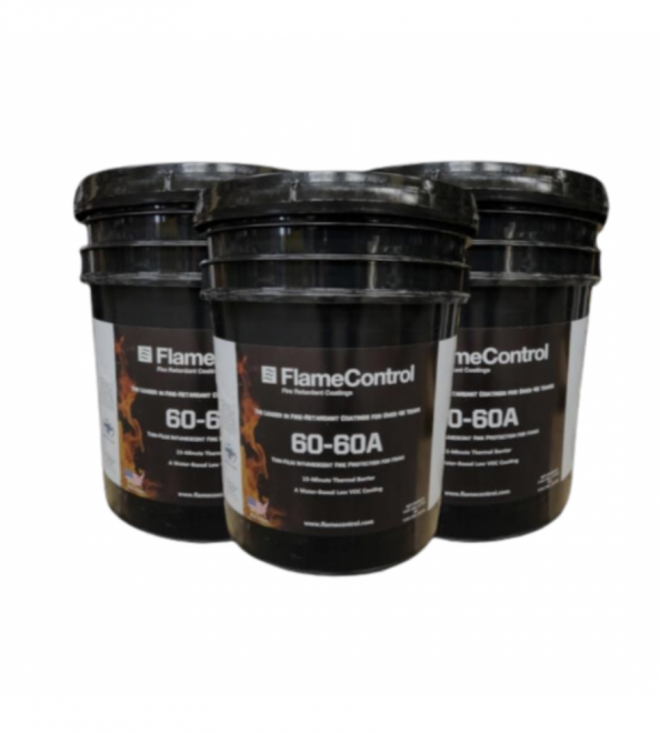 Flame Control 60-60A Intumescent Coating , 5 gallons, White